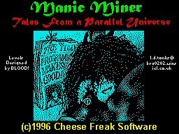 Manic Miner 3 - Tales from a Parallel Universe (1996)(Cheese Freak Software)